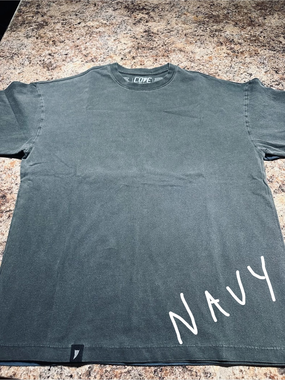 Cove Men's Dark Navy Crewneck Short Sleeve Tee